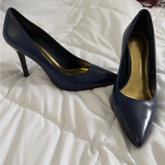 Lauren Ralph Lauren Shoes - Elegant Lauren by Ralph Lauren Navy Women's Stilettos 7b